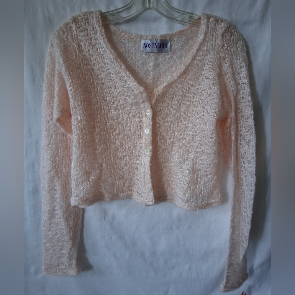 NWT Vintage Nostalgia Pink Lace Top